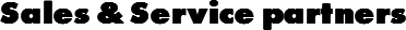 Sales & Service partners
